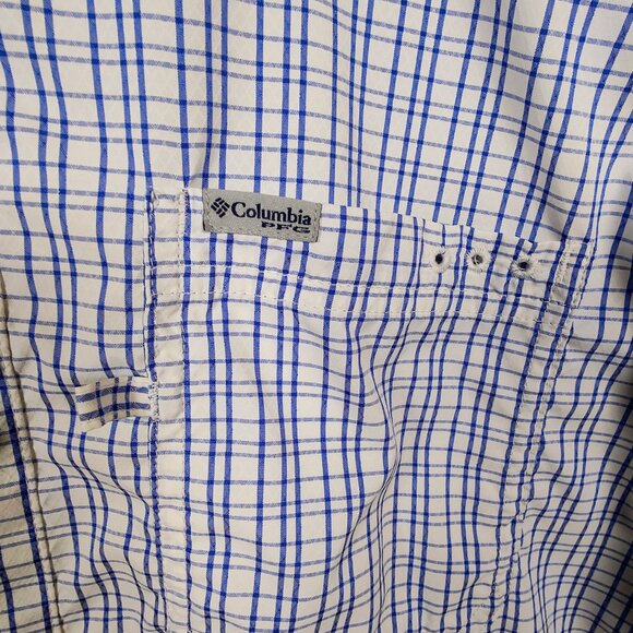 Columbia Performance Fishing Gear Omni Shade Men's XL Plaid Button-Down Shirt - Picture 2 of 10